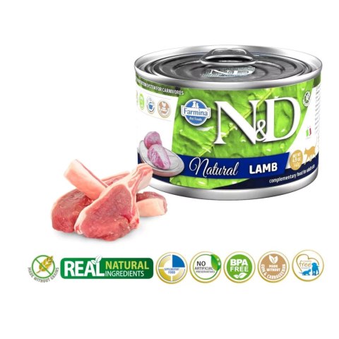 FARMINA N&D CAT NATURAL Jagnięcina 140g