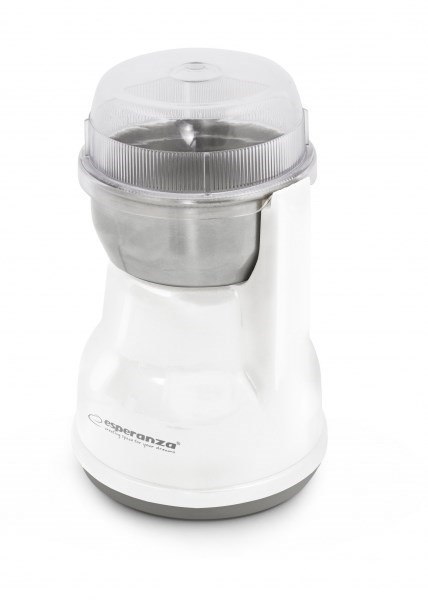 Młynek do kawy Esperanza Lungo EKC002W (160W; udarowy; kolor biały) Młynek do kawy Esperanza Lungo EKC002W (160W; udarowy; kolor biały)