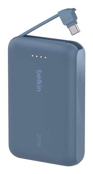 BELKIN POWERBANK 10 000 MAH, 20W, KABEL USB-C, BLUE