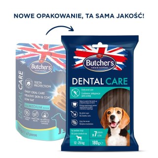 BUTCHER'S Dental Care for medium dogs - przysmak dentystyczny dla psów średnich - 180g