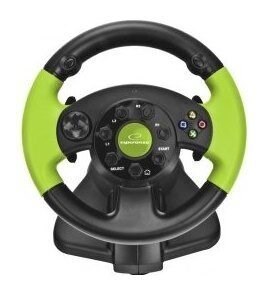 Kierownica Esperanza EG104 (PC, Xbox 360; kolor czarno-zielony) Kierownica Esperanza EG104 (PC, Xbox 360; kolor czarno-zielony)