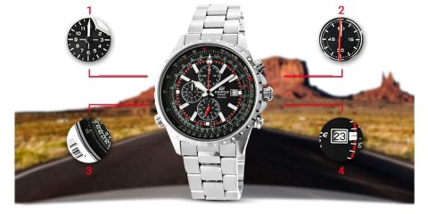 Zegarek Męski CASIO EDIFICE EF-527D-1AVEF 10 BAR Zegarek Męski CASIO EDIFICE EF-527D-1AVEF 10 BAR
