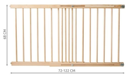 Bramka zabezpieczająca do drzwi 72-122 cm