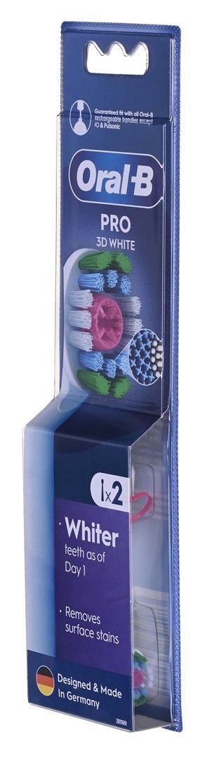 Braun Końcówki Oral-B EB18-2 pRX 3D White 2 szt. Braun Końcówki Oral-B EB18-2 pRX 3D White 2 szt.