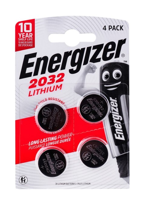 BATERIA ENERGIZER SPECJALISTYCZNA CR2032, 4 sztuki, 3V, ECO