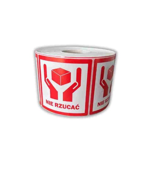 BSTech Etykieta samoprzylepna "NIE RZUCAĆ" 80x80 1000 szt BSTech Etykieta samoprzylepna "NIE RZUCAĆ" 80x80 1000 szt