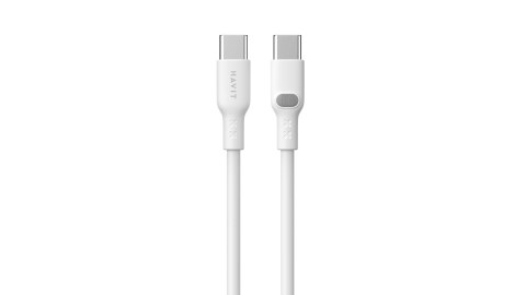 Kabel Havit Typ C-Typ C CB6280 (biały; 100cm) Kabel Havit Typ C-Typ C CB6280 (biały; 100cm)