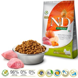 FARMINA N&D GF PUMPKIN BOAR&APPLE ADULT MINI 800g