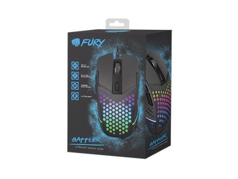 FURY MYSZ DLA GRACZY BATTLER 6400DPI PODŚWIETLENIE NFU-1654 FURY MYSZ DLA GRACZY BATTLER 6400DPI PODŚWIETLENIE NFU-1654