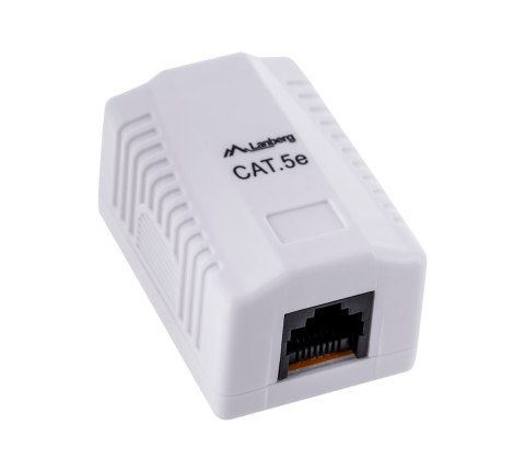 Gniazdo natynkowe Lanberg OU5-0001-W (RJ-45; kat. 5e; UTP; kolor biały) Gniazdo natynkowe Lanberg OU5-0001-W (RJ-45; kat. 5e; UTP; kolor biały)