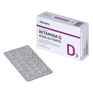 Novativ Witamina D3 Forte 4000 IU Forte 60 kaps.