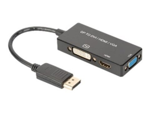 Adapter ASSMANN AK-340418-002-S DisplayPort - HDMI+DVI+VGA Adapter ASSMANN AK-340418-002-S DisplayPort - HDMI+DVI+VGA