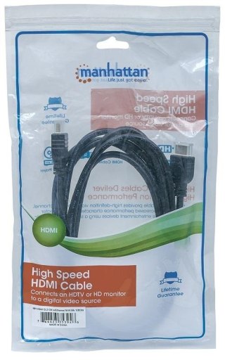 HDMI MANHATTAN HDMI (męski) - HDMI (męski) 3 m 3m /s1x HDMI (wtyk) 1x HDMI (wtyk)