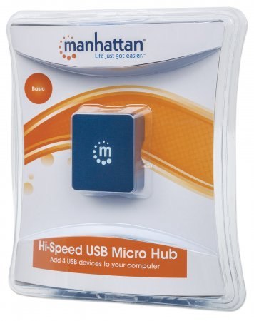 Hub USB MANHATTAN Hi-Speed USB Micro Hub