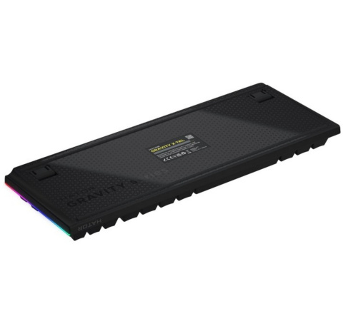 Klawiatura mechaniczna HATOR Gravity X TKL HTK550 czarna aluminiowa RGB Klawiatura mechaniczna HATOR Gravity X TKL HTK550 czarna aluminiowa RGB