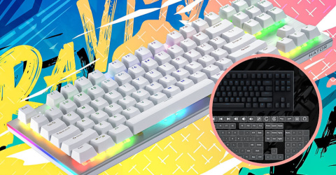 Klawiatura mechaniczna HATOR Gravity X TKL HTK550 czarna aluminiowa RGB Klawiatura mechaniczna HATOR Gravity X TKL HTK550 czarna aluminiowa RGB