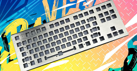 Klawiatura mechaniczna HATOR Gravity X TKL HTK551 biała aluminiowa RGB