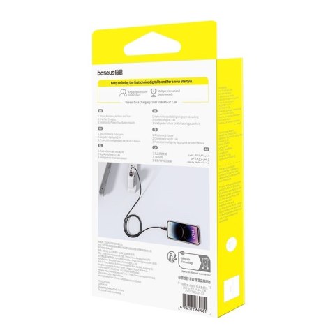 Kabel Baseus Dura 2.4A 2m (czerwono-czarny) Kabel Baseus Dura 2.4A 2m (czerwono-czarny)