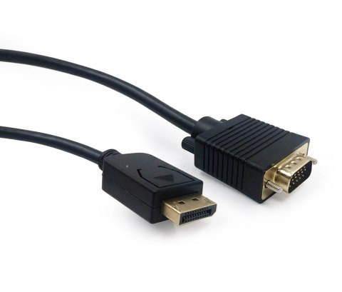 Kabel GEMBIRD CCP-DPM-VGAM-6 (D-Sub (VGA) M - DisplayPort M; 1,8m; kolor czarny) Kabel GEMBIRD CCP-DPM-VGAM-6 (D-Sub (VGA) M - DisplayPort M; 1,8m; kolor czarny)