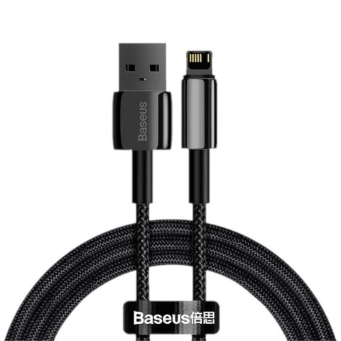 Kabel Baseus Tungsten Gold USB-A - Lightning 1m czarny Kabel Baseus Tungsten Gold USB-A - Lightning 1m czarny