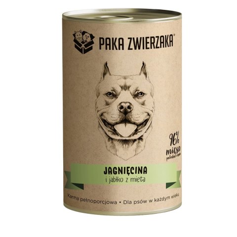 Paka Zwierzaka Jagnięcina i jabłko z miętą 400g Paka Zwierzaka Jagnięcina i jabłko z miętą 400g