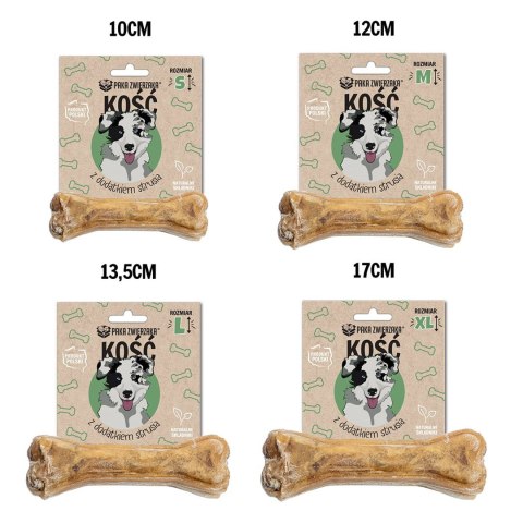 Paka Zwierzaka Kość z dodatkiem strusia S-10 cm 35g