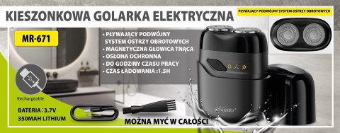 Golarka elektryczna podróżna USB MAESTRO MR-671