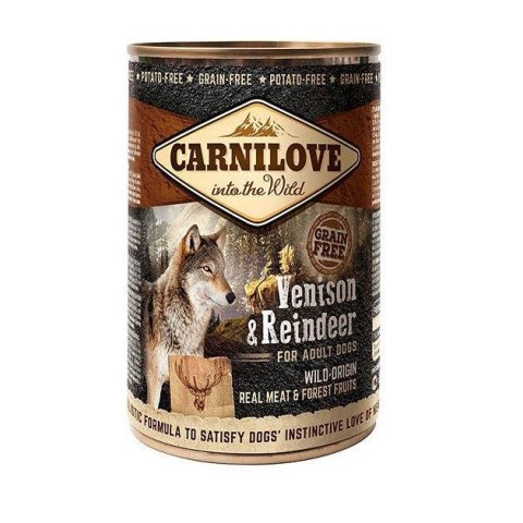 CARNILOVE Into the Wild Venison&Reindeer - mokra karma dla psa - 400 g CARNILOVE Into the Wild Venison&Reindeer - mokra karma dla psa - 400 g