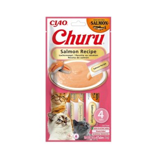 INABA CAT CHURU SALMON RECPIE 4x14g (56g)
