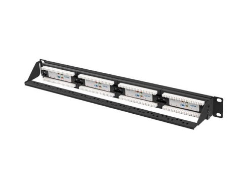 LANBERG PATCH PANEL 24 PORT 1U 19" KAT.6A UTP CZARNY PPUA-1024-B LANBERG PATCH PANEL 24 PORT 1U 19" KAT.6A UTP CZARNY PPUA-1024-B