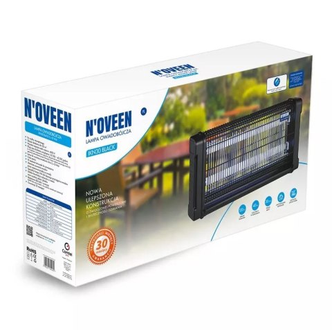 Lampa owadobójcza NOVEEN IKN30 Black 2x15 Wat Lampa owadobójcza NOVEEN IKN30 Black 2x15 Wat