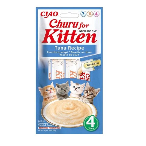 INABA CAT CHURU KITTEN TUNA 4x14g (56g) INABA CAT CHURU KITTEN TUNA 4x14g (56g)