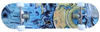Deskorolka Klasyczna dla Dzieci Drewniana KUBISPORT Graffiti