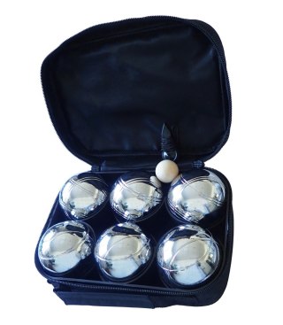 Kule Boule Bule Petanque do Gry Metalowe Solidne 72 mm KUBISPORT 6 szt.
