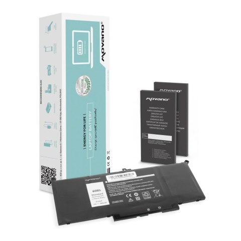 Bateria Movano do notebooka Dell Latitude MYJ96, 7290, 7390, 7490 (7.4V-7.6V) (5800 mAh) Bateria Movano do notebooka Dell Latitude MYJ96, 7290, 7390, 7490 (7.4V-7.6V) (5800 mAh)