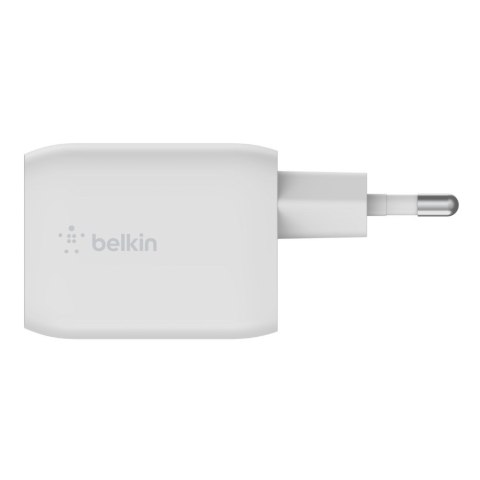 Ładowarka Belkin BoostCharge Pro Dual USB-C PD 3.0 PPS GaN Wall Charger 65W White Ładowarka Belkin BoostCharge Pro Dual USB-C PD 3.0 PPS GaN Wall Charger 65W White