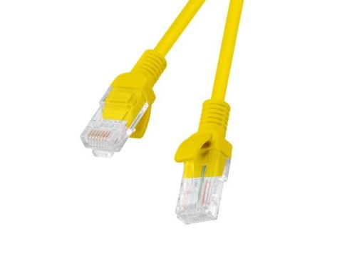 PATCHCORD KAT.5E UTP 2M ŻÓŁTY FLUKE PASSED LANBERG 10-PACK