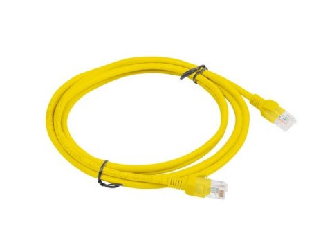 PATCHCORD KAT.5E UTP 2M ŻÓŁTY FLUKE PASSED LANBERG 10-PACK
