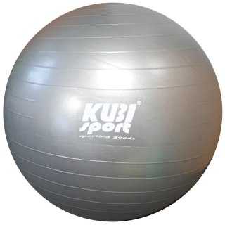 Piłka Gimnastyczna Rehabilitacyjna Dmuchana do Ćwiczeń Szara KUBISPORT 85 cm