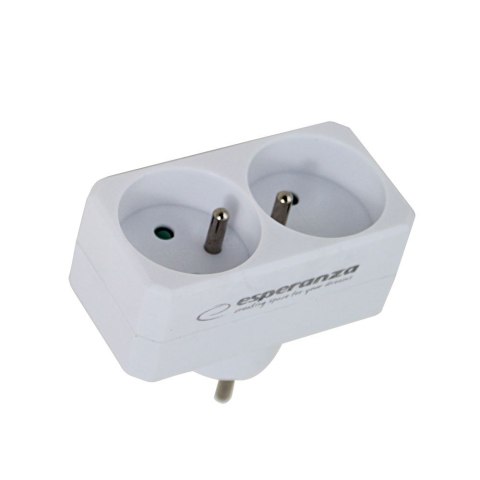 ESPERANZA ROZGAŁĘŹNIK ELEKTRYCZNY 2 GNIAZDA BIAŁY ELK305W ESPERANZA ROZGAŁĘŹNIK ELEKTRYCZNY 2 GNIAZDA BIAŁY ELK305W
