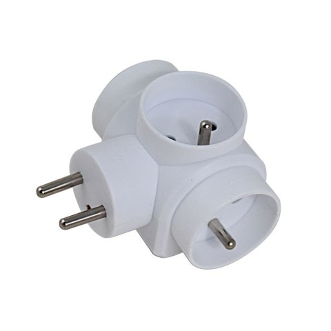 ESPERANZA ROZGAŁĘŹNIK ELEKTRYCZNY 3 GNIAZDA BIAŁY ELK302W
