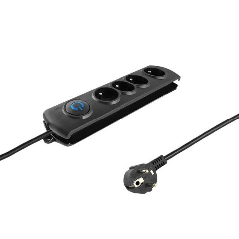 Listwa zasilająca Qoltec 50104 (1,5m; kolor czarny) Listwa zasilająca Qoltec 50104 (1,5m; kolor czarny)