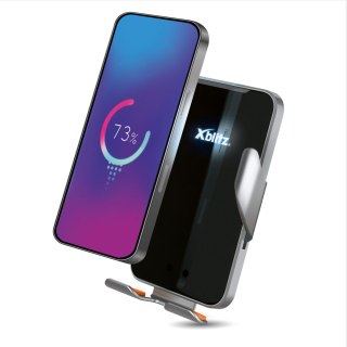 Uchwyt samochodowy Xblitz FX4 Elegance, automatyczny, z funkcją bezprzewodowego ładowania