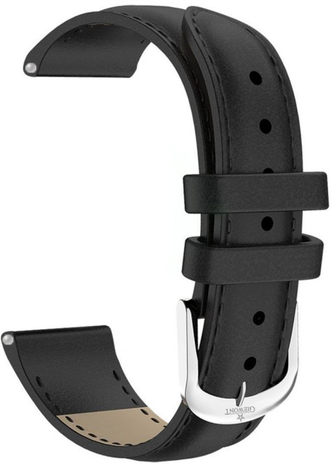 Pasek do Smartwatch Giewont GW300 skórzany CZARNY GWP18B Pasek do Smartwatch Giewont GW300 skórzany CZARNY GWP18B