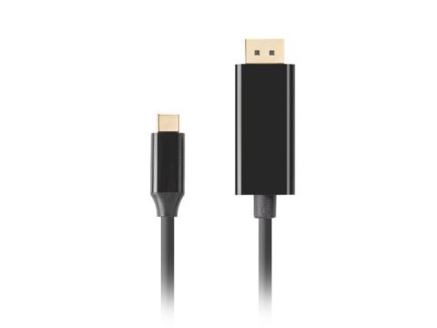 LANBERG CA-CMDP-10CU-0018-BK 1.8m /s1x USB typu C 1x DisplayPort LANBERG CA-CMDP-10CU-0018-BK 1.8m /s1x USB typu C 1x DisplayPort