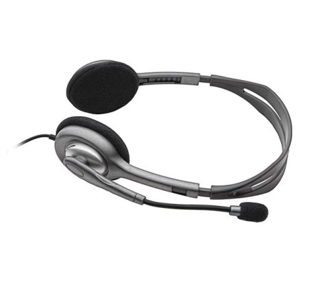 Słuchawki z mikrofonem LOGITECH H111 Czarny Słuchawki z mikrofonem LOGITECH H111 Czarny