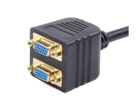Adapter GEMBIRD VGA(M) - 2 x VGA(F) VGA (wtyk)- 2x VGA (gniazdo) CC-VGAX2-20CM Adapter GEMBIRD VGA(M) - 2 x VGA(F) VGA (wtyk)- 2x VGA (gniazdo) CC-VGAX2-20CM
