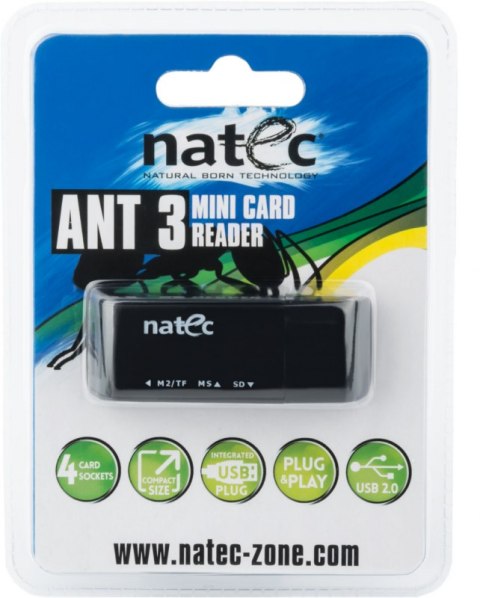 Czytnik kart pamięci NATEC USB 2.0 NCZ-0560 Czytnik kart pamięci NATEC USB 2.0 NCZ-0560