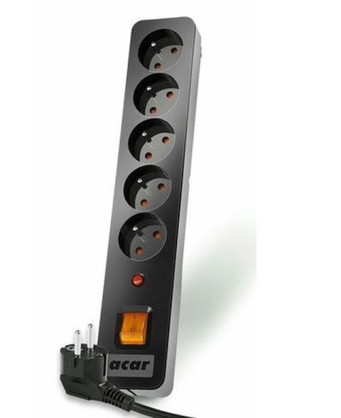 Listwa zasilająca ACAR X5 Czarny 3 m ACAR X5-3M-CZARNY Listwa zasilająca ACAR X5 Czarny 3 m ACAR X5-3M-CZARNY