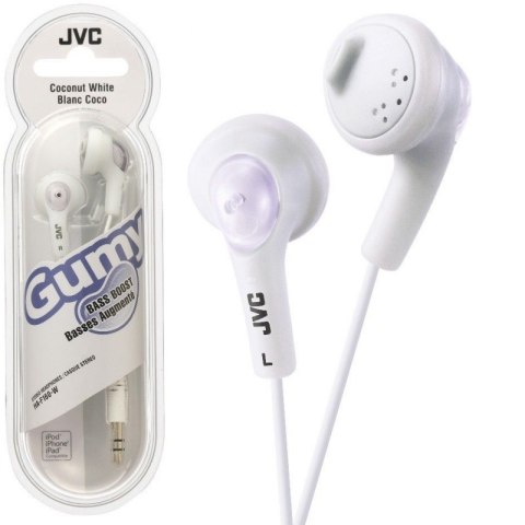 Słuchawki Douszne JVC Gumy Biały (1m /3.5 mm (niklowany) wtyk/Biały) Słuchawki Douszne JVC Gumy Biały (1m /3.5 mm (niklowany) wtyk/Biały)